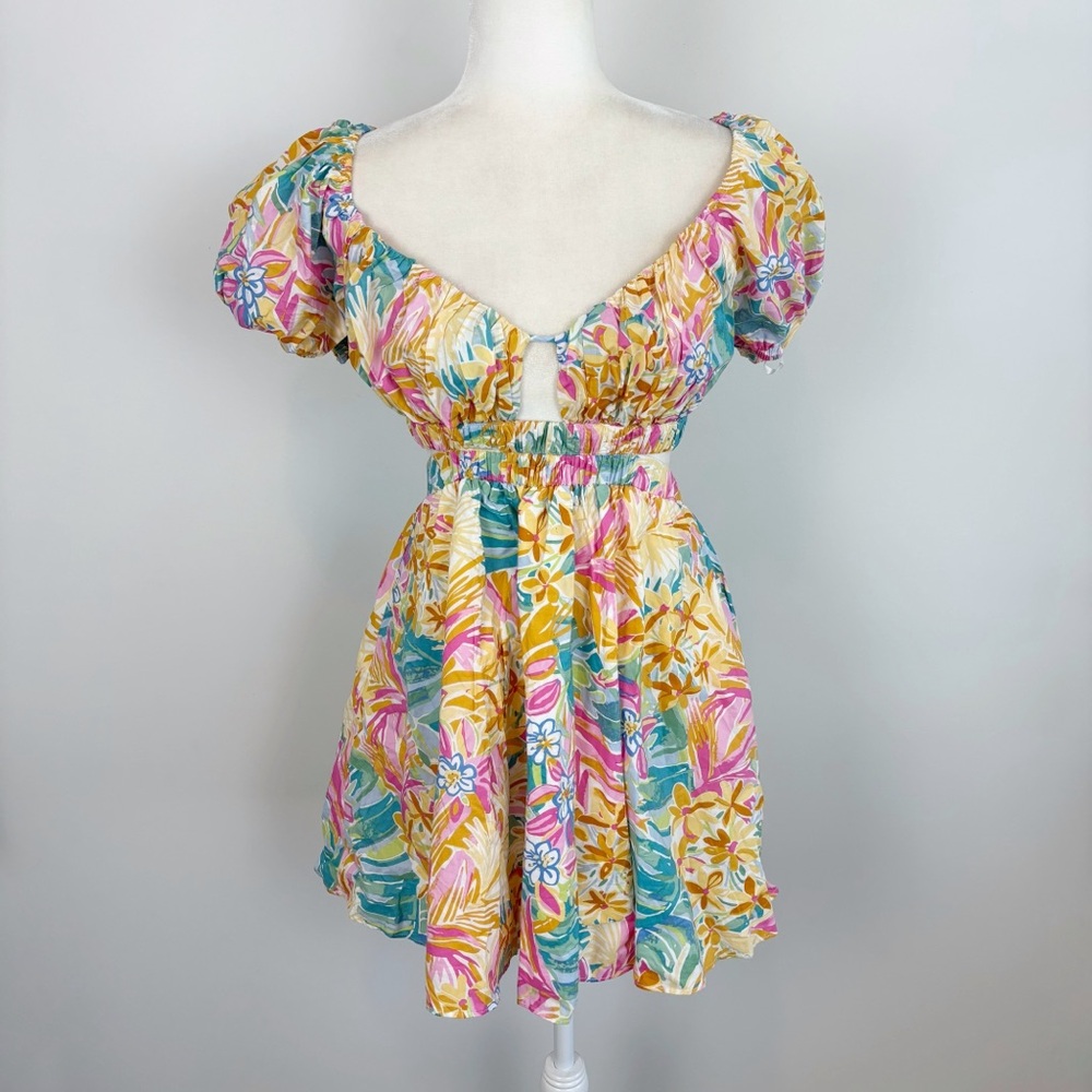 Hello Molly Candy at The Carnival Mini Dress in Multi Size S - Picture 2 of 15